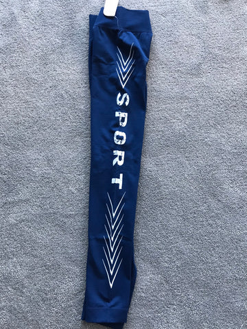 Navy “sport” workout leggings